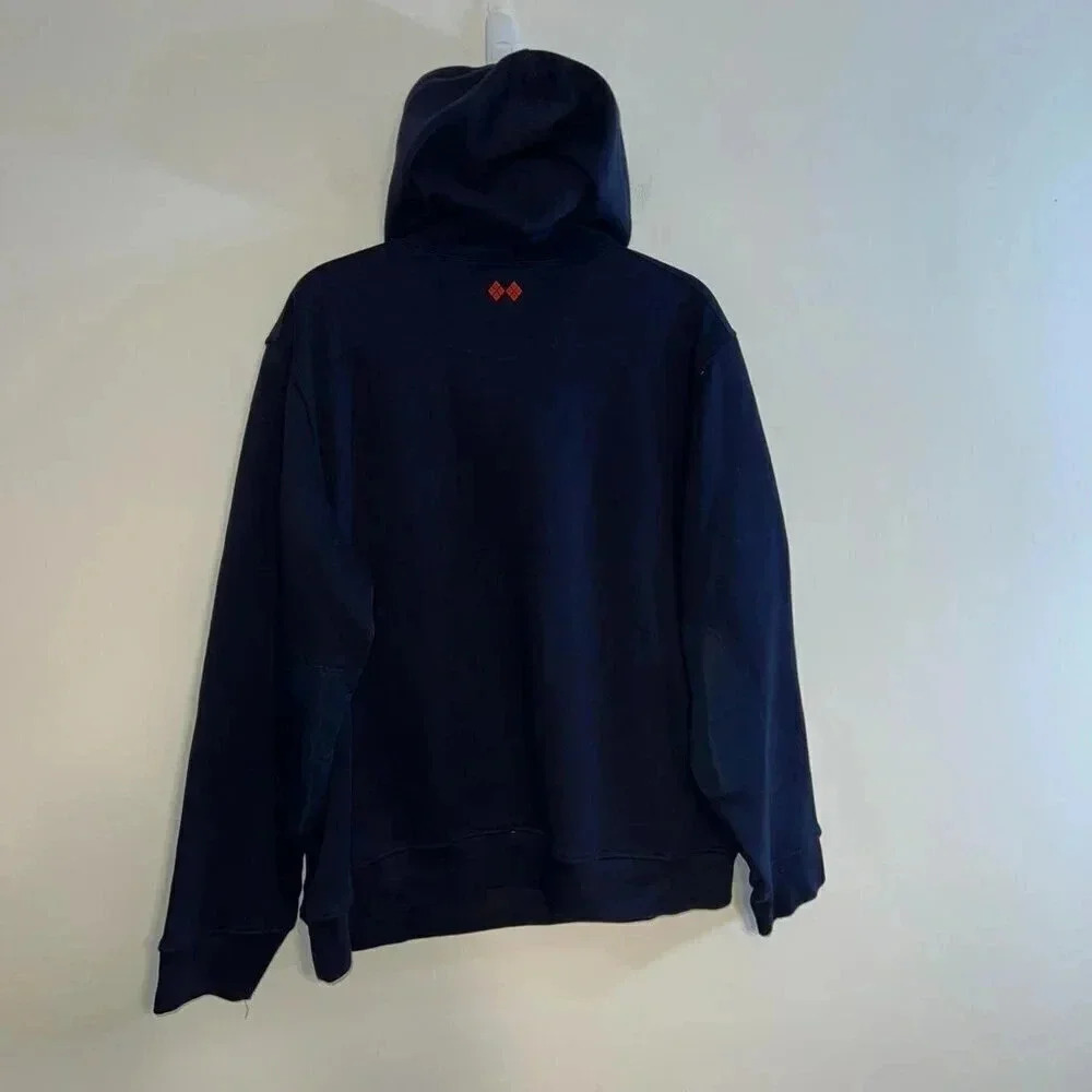 Robert Graham 1/4 Zip Hoodie Navy Blue XL - Picture 4 of 7